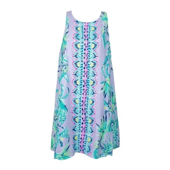 Lilly Pulitzer Womens Lilac It's Impawsible Jackie Shift Mini Dress Size XS - Picture 1 of 7